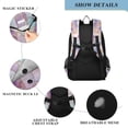 thumbnail image 4 of FORMRS Unisex School Backpack 17" Student Travel Bag with Laptop Compartment, Watercolor Marble Pattern, 4 of 7