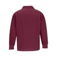 thumbnail image 5 of Dagegui Mens Medieval Vintage Shirts Cotton Linen Long Sleeve V Neck Shirt Solid Color Casual Tees Soft Comfy Daily Tops Wine XL, 5 of 6