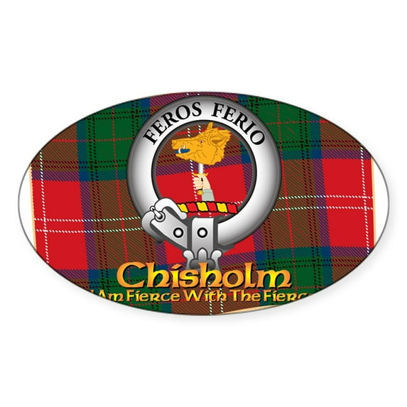 CafePress - Chisholm Clan Sticker - Sticker (Oval)