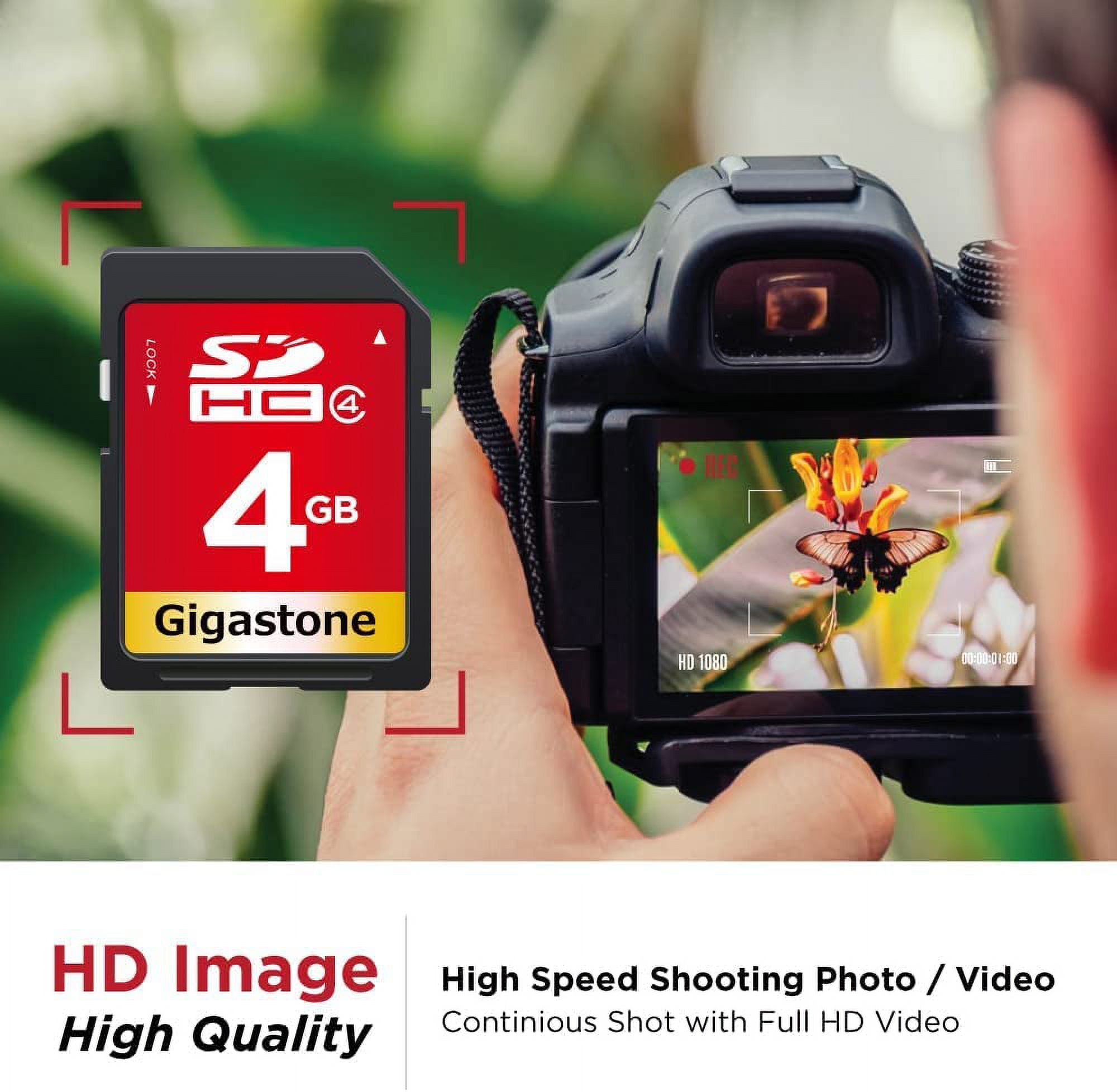 Gigastone 4GB SDHC Flash Memory Card