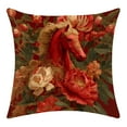 thumbnail image 1 of Housses de Coussin de Canapé 45X45cm Impression Numérique Cheval Court Élégant, 1 of 6