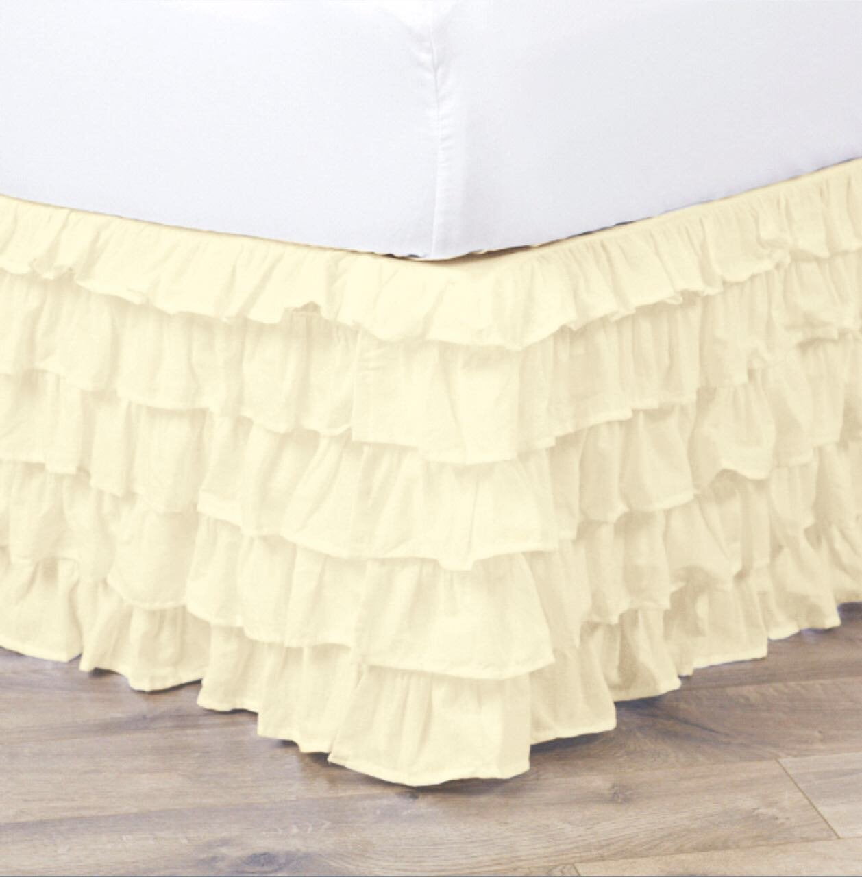 Empire Home Pleated Ruffled Bed Skirt Solid Dust Ruffle All Sizes