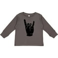 thumbnail image 3 of Inktastic Rocker Horns Boys or Girls Long Sleeve Toddler T-Shirt, 3 of 5
