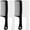 Black & White, variant on 4PCS Wide Tooth Comb, Large Hair Detangling Comb Styling Comb for Curly, Wet, Long Hair (Black & Blue, Polypropylene (PP))