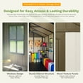 thumbnail image 5 of Patiowell 8' x 10' Resin Storage Shed w/Floor, Lockable Door & Window, Easy Assemble, Brown & Beige, 5 of 10