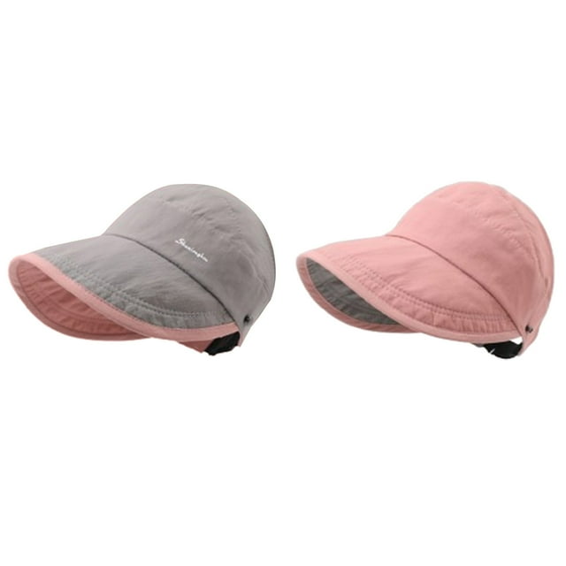 WEIYLL Sun Hat Women Breathable Adjustable Double Compatible Outdoor Visor Summer Activities Visors Cap