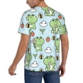 thumbnail image 5 of Haiem Hip Hop Hipster Baseball Jersey Button Down Shirts Sports Uniforms Men Women Jersey(Cute Floral Frog,4X-Large), 5 of 9
