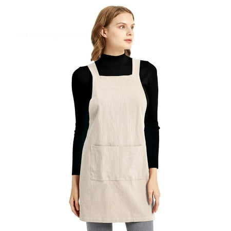 

Cooking Apron Delicate Durable Premium Apron with Adjustable Leather Straps Multiple Styles (1 Piece) 1PCS 39*31inch