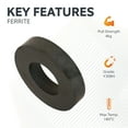 thumbnail image 5 of Y30BH Ceramic Ring Magnet - 50mm O.D x 25mm I.D x 10mm thick - 11.03lbs Pull (Pack of 1), 5 of 6