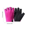 thumbnail image 3 of Guantes de fitness de media punta transpirables con palma antideslizante, muñeca ajustable, contactos reforzados para ciclismo y entrenamiento en gimnasio, unisex, negro, gris, rosa., 3 of 6
