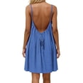thumbnail image 6 of Turilly Plus Size Summer Dresses for Women 2026 Backless Cami Backless Halter Maxi Sundress with Adjustable Back Tie, 6 of 7