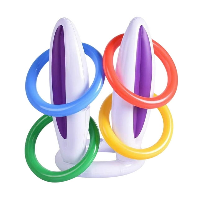 Juego De Lanzamiento De Anillos De Orejas De Conejo Inflable De Pascua Para Actividades De Césped Favor De Fiesta