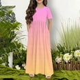 thumbnail image 2 of Swuxness Girl's Casual Sleeveless Princess Dress, Kids Long Dresses, GirlsColor Round Neck Dress with Pockets Comfortable Soft LooseLong Maxi Dress Hot Pink, 11-12 Years, 2 of 5