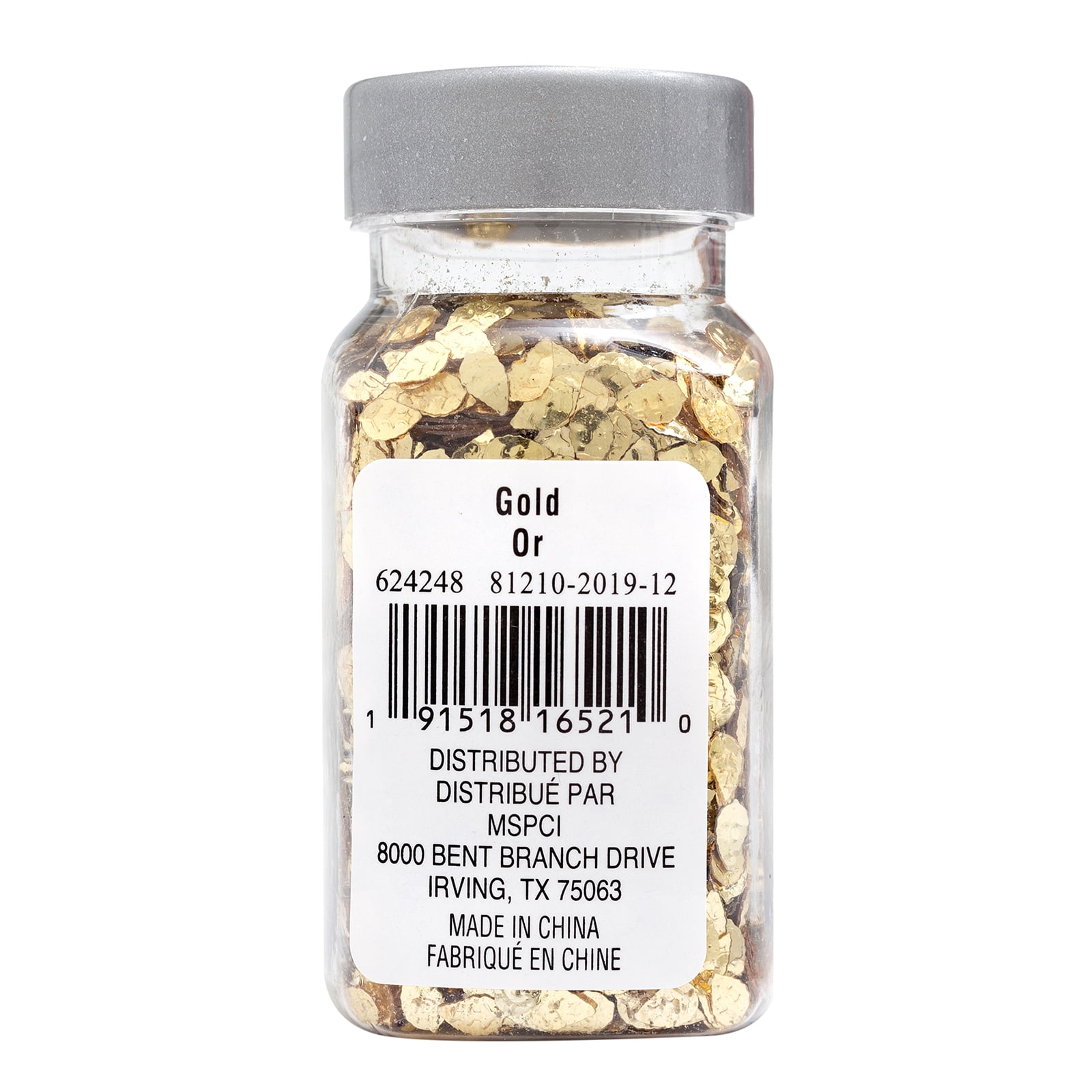 Recollections Gold Specialty Polyester Glitter, 12 Pack