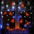 thumbnail image 1 of Fiudx Pegatinas de Pared Fluorescentes, Diseño de Ciervo Navideño Brillante, Colores Vibrantes, Ideales para Paredes, Vidrio, Azulejos y Decoración Navideña. Colores Rojo, Azul y Verde. Juego de 9 Pe, 1 of 2