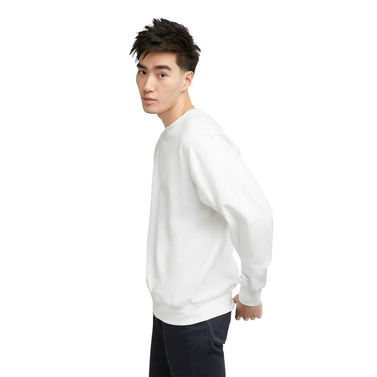 Hanes Men s and Big Men s Ultimate Cotton Heavyweight Sweatshirt Sizes S 3XL Walmart