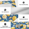 thumbnail image 6 of Yellow Lemon Blue Floral Outdoor Rug for Patio/Deck/Porch, Non-Slip Large Area Rug 6 x 9 Ft, Summer Botanical Navy Blue Indoor Outdoor Rugs Washable Area Rugs, Reversible Camping Rug Carpet Runner, 6 of 8