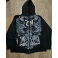 thumbnail image 3 of Sudadera con capucha y cremallera Y2K para hombre y mujer, estilo hip hop, retro, con estampado gráfico, de gran tamaño, ropa de calle, 3 of 5
