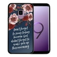 thumbnail image 2 of FINCIBO Soft TPU Black Case Slim Cover for Samsung Galaxy S9 5.8" (NOT FIT Samsung Galaxy S9 PLUS 6.2 inch), Blue Don'T Forget To Pray Today, 2 of 6