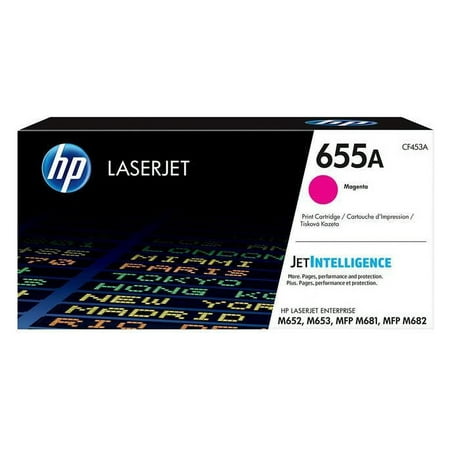 UPC: 0889894325440 | HP 655A (CF453A) Toner Cartridge  Magenta