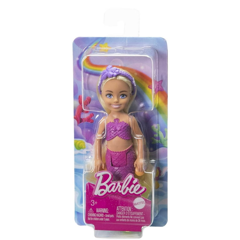 Mermaid Chelsea Barbie Doll with Blond Hair, Mermaid Toys