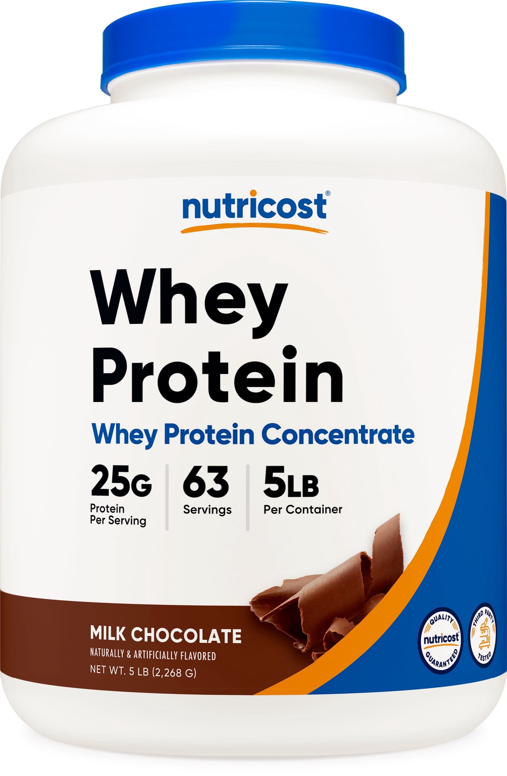 Nutricost Whey Protein Concentrate Powder (Chocolate) 5LBS, Supplement