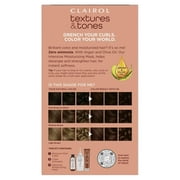 Clairol Textures & Tones Hair Dye Ammonia-Free Permanent Hair Color Creme, 2N Mocha Brown, 1 Application