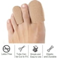 thumbnail image 3 of 10 Pack Toe Covers Closed Toe Surface Fabric Cover Protectors with Gel Lining (Large + Medium), 3 of 5