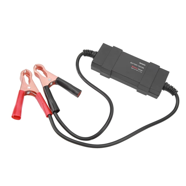 Probador de batería de automóvil Probador de carga de batería negro de 6 V a 18 V Probador de sistema de arranque de carga para todas las baterías de automóvil de 12 V