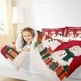 thumbnail image 4 of Castle Fairy Xmas Snowman 2Pcs Bedding Comforter Set for Teens Girls Boys,Merry Christmas Twin Comforter Sets,Happy New Year Breathable Bedding Set,Super Cozy Room Decor, 4 of 8