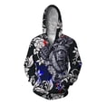 thumbnail image 3 of Sudadera con capucha de otoño para hombre, sudadera holgada e informal, sudadera con capucha con estampado de calavera gótica, sudadera con cremallera, ropa para hombre, 3 of 5