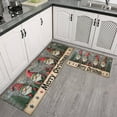thumbnail image 3 of Set of 2 Christmas Kitchen Rugs Xmas Forest Rustic Farmhouse Kitchen Rugs and Mats Absobent Kitchen Rugs and Matsfor Outdoor Bedroom (47x17+30x17 inches), 3 of 7
