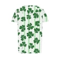 thumbnail image 6 of Ladies' St. Patrick's Day Themed Casual Loose Fit Short Sleeve Printed Round Neck Holiday Top, 6 of 6