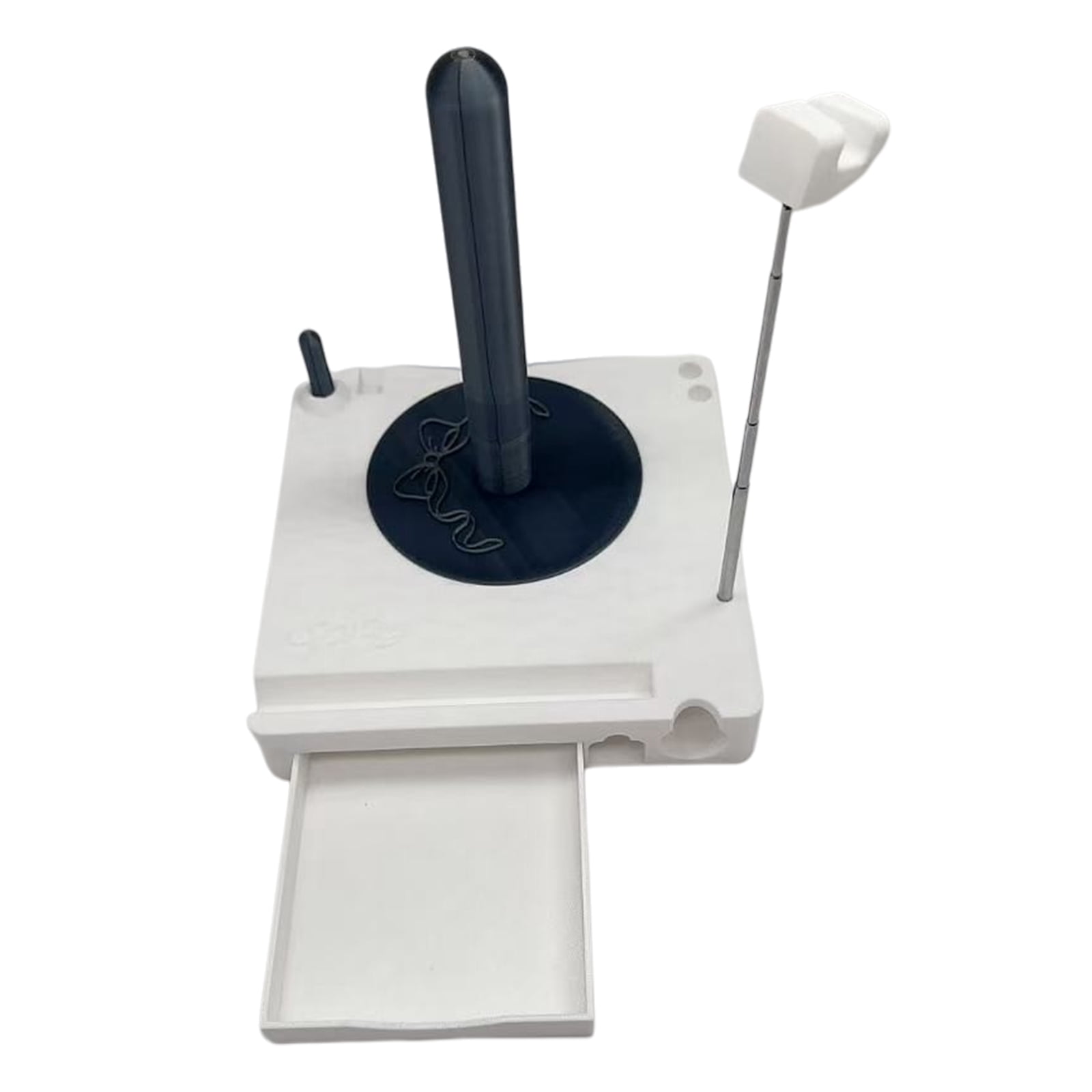 Yarn Winder, Electric Yarn Ball Winder for Crocheting, Crochet Caddy with Phone Stand, Compact Yarn Cake Winder with Strong Tension Stepless Speed, Automatic Yarn Spinner Wool Winder