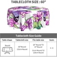 thumbnail image 4 of Butterfly Tablecloth, Butterfly Party Table Cloth for Party Decoration, Round 60 Inch, Butterfly Bird Flower Themed Tablecloths for Dinner Kitchen Party Picnic, 4 of 6