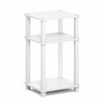 thumbnail image 5 of Furinno JUST 3-Tier Toolless Open Shelf End Table Square Tube White, 5 of 5