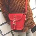 thumbnail image 4 of Children Kids Handbag PU Girl Shoulder Messenger Crossbody Bucket Purse/Red, 4 of 7