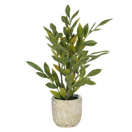 D&W Silks Ficus in Cement Pot