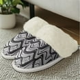 thumbnail image 2 of FUIALDOLG Mens Slippers House Slippers Indoor Outdoor Warm Fuzzy Comfy Fluffy Bedroom Shoes, 2 of 8