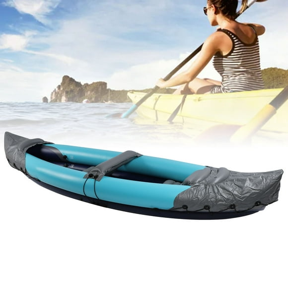 Canot Gonflable en PVC Épaissi avec Matériau Résistant à l'Eau, Fond Robuste pour la Pêche, le Rafting et le Bateau, Conception Pliable Rapide pour un Transport et un Rangement Faciles