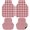 Red, variant on Farmhouse Red Plaid Car Floor Mats 4 Pieces, Front & Rear Auto Carpet Mats Full Set with Rubber Backing, Rustic Red White Checkered Universal All Weather Car Floor Protectors for SUV Truck Van