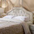 thumbnail image 1 of Kori Contemporary Fabric Full/Queen Headboard, Ivory, 1 of 4
