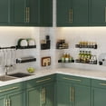 thumbnail image 2 of relayinert Wall Mounted Kitchen Shelf Stainless Steel Rack Dish Bowl Seasoning Storage Organizer, 40cm Seasoning Rack, 2 of 5