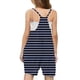 thumbnail image 3 of Odeerbi 5-14 Años Niñas Traje de Verano Lindo Rayado Camisola Romper Casual Transpirable Cómodo Combinados Pantalones Cortos Con Bolsillos, 3 of 6