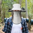 thumbnail image 6 of Segolike Sun Hat with 2 Solar Fan Bucket Hat Mens Sun Hat for Camping Sport Gardening Light Gray, 6 of 8