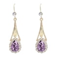 thumbnail image 2 of Wentin Earrings Clearance! Crystal Hollow Teardrop Drop Dangle Earrings For Women Rose Gold Plated Jewelry Blue Drop Crystal Earrings, 2 of 7
