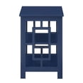 thumbnail image 4 of Convenience Concepts Table d'Appoint Town Square avec Étagères en Bois Bleu Cobalt, 4 of 7