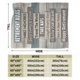 thumbnail image 2 of XZYG Happy Retirement Throw Blanket Soft Fuzzy Fleece Blanket For Couch Bed Living Room Decoration(60*80inch), 2 of 5