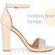 thumbnail image 4 of Sandalias de tacón grueso con Correa en el tobillo con diamantes de imitación y punta abierta para mujer Perphy Beige 40, 4 of 6