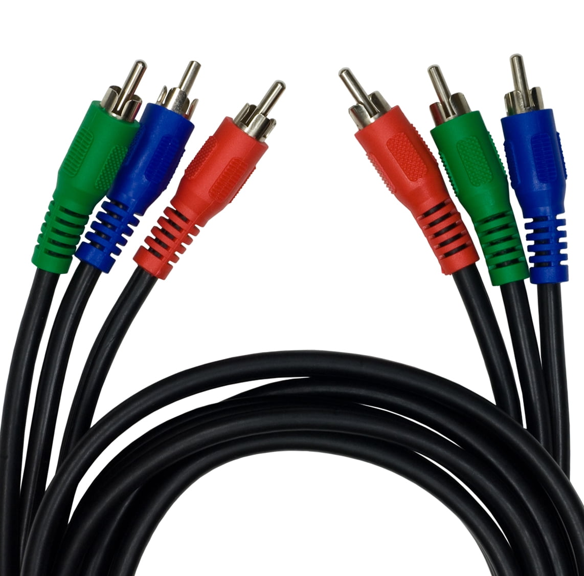 ビンテージ rcaケーブル　???×WE \"Purple Rain\" General Electric 6 ft Component Video Cable, RCA Red Green